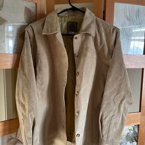 A.M.I. Tan Real Authentic Leather Heavy Duty Jacket Sise Medium